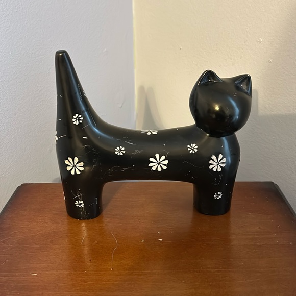Vintage soapstone abstract cat sculpture - Picture 1 of 6